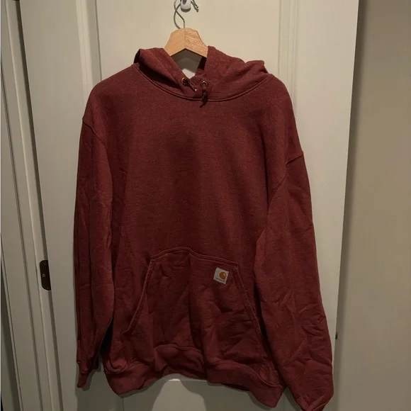 Carhartt Men's Red Hoodie - Picture 1 of 7